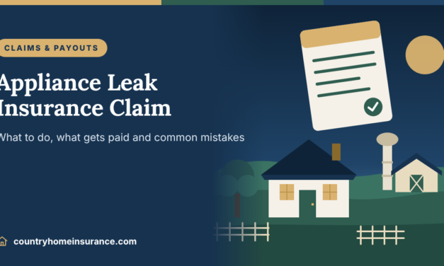 Appliance Leak Insurance Claim: What to Do, What Gets Paid & Common Mistakes