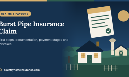 Burst Pipe Insurance Claim: What to Do, What Gets Paid & Common Mistakes