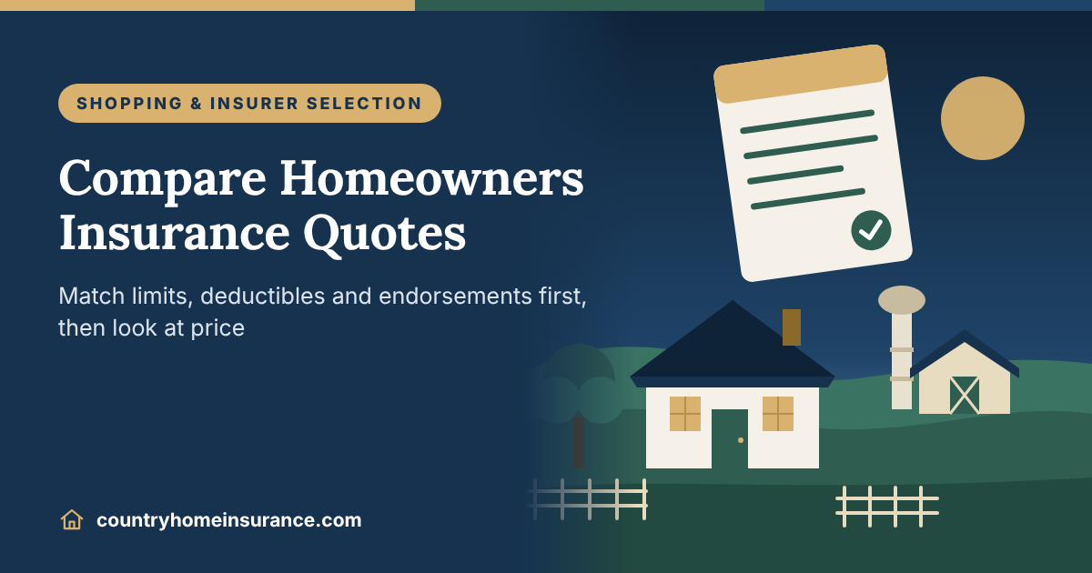 How to Compare Home Insurance Quotes