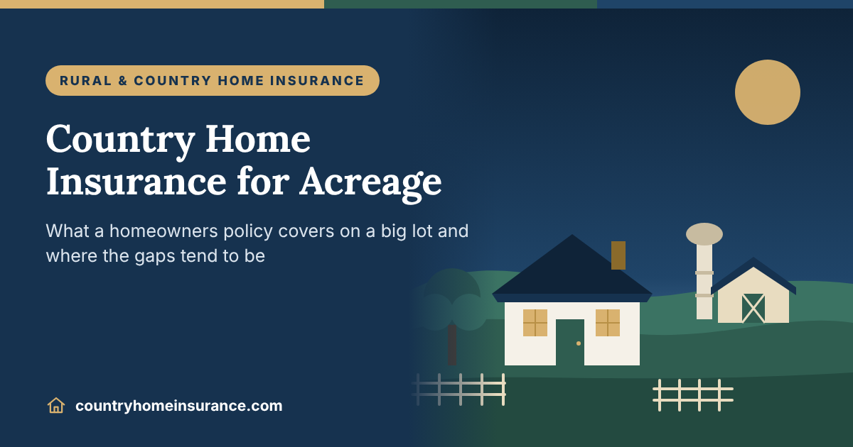 Country Home Insurance for Homes With Acreage