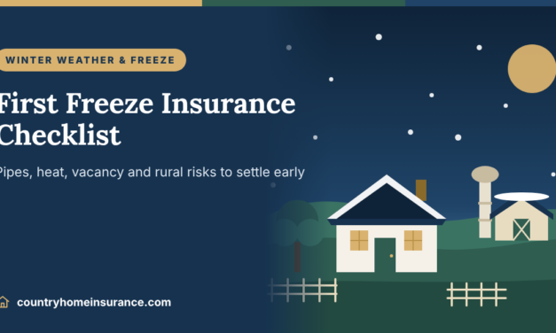 First Freeze Insurance Checklist: Pipes, Heat and Vacancy Risks (2026)