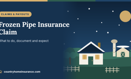Frozen Pipe Insurance Claim: What to Do, What Gets Paid & Common Mistakes