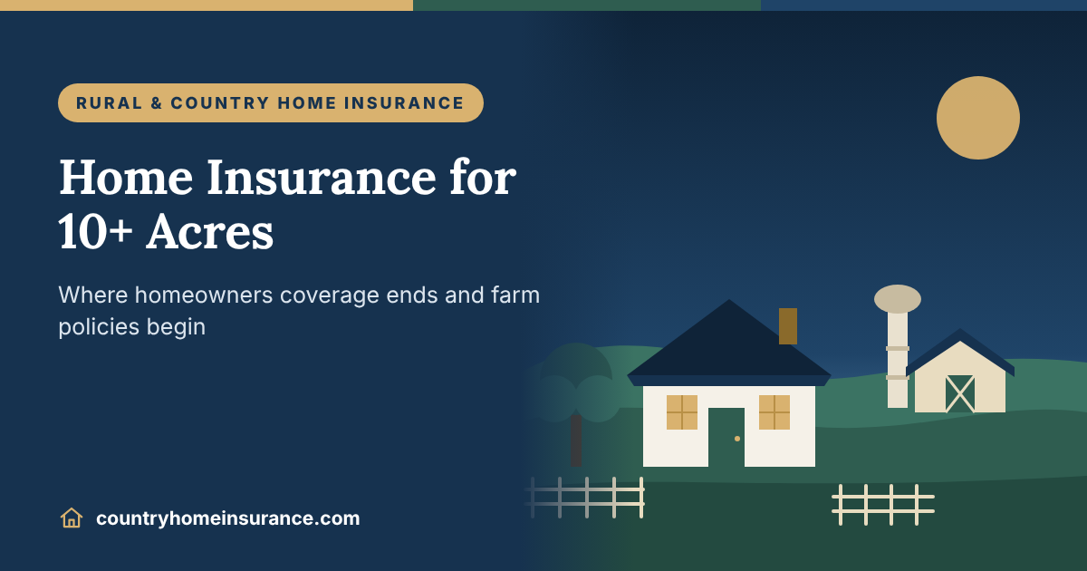 Home Insurance for 10+ Acres