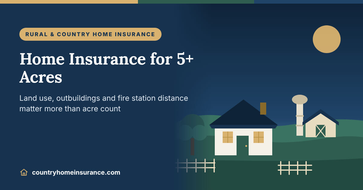 Home Insurance for 5+ Acres