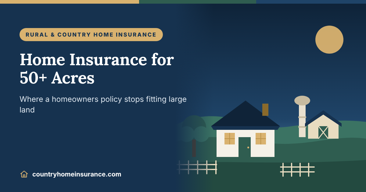 Home Insurance for 50+ Acres