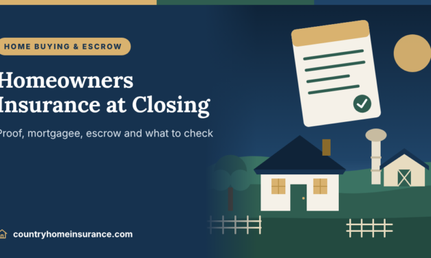 Home Insurance at Closing: What Buyers Need to Know