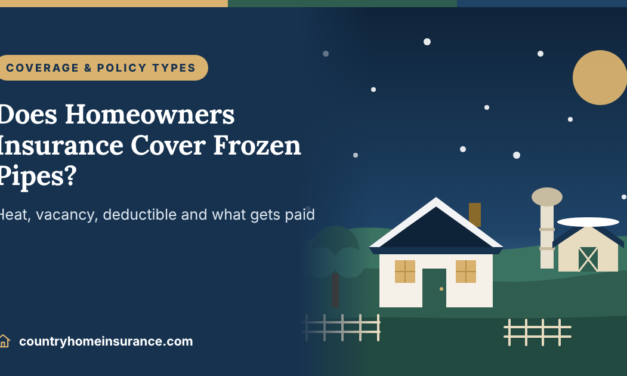Does Homeowners Insurance Cover Frozen Pipes? Coverage, Exclusions & Claim Tips