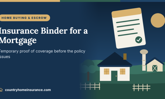 What Is an Insurance Binder for a Mortgage?