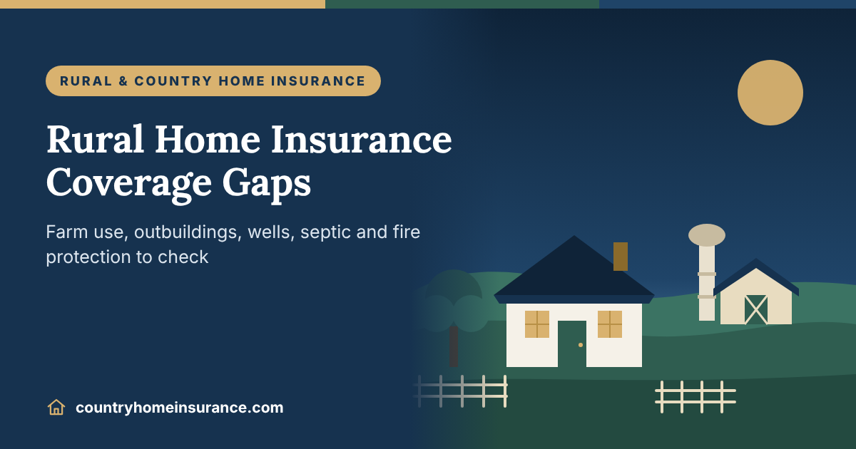 Rural Home Insurance: What Standard Policies Miss