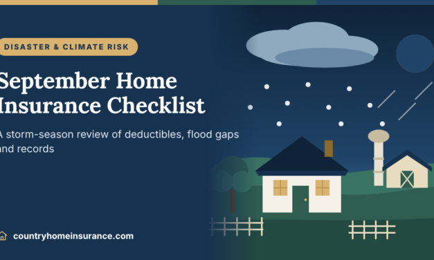 September Home Insurance Checklist: Peak Storm Risk and Fall Prep (2026)