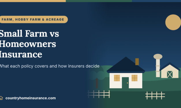 Small Farm Insurance vs Homeowners Insurance