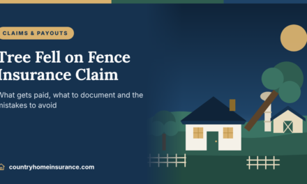Tree Falls on Fence Insurance Claim: What to Do, What Gets Paid & Common Mistakes
