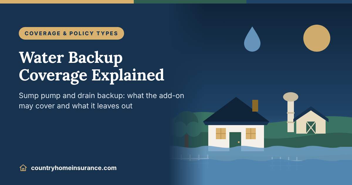 Does Homeowners Insurance Cover Water Backup? Coverage, Exclusions & Claim Tips