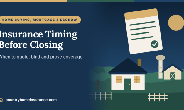 When Should You Buy Home Insurance Before Closing?
